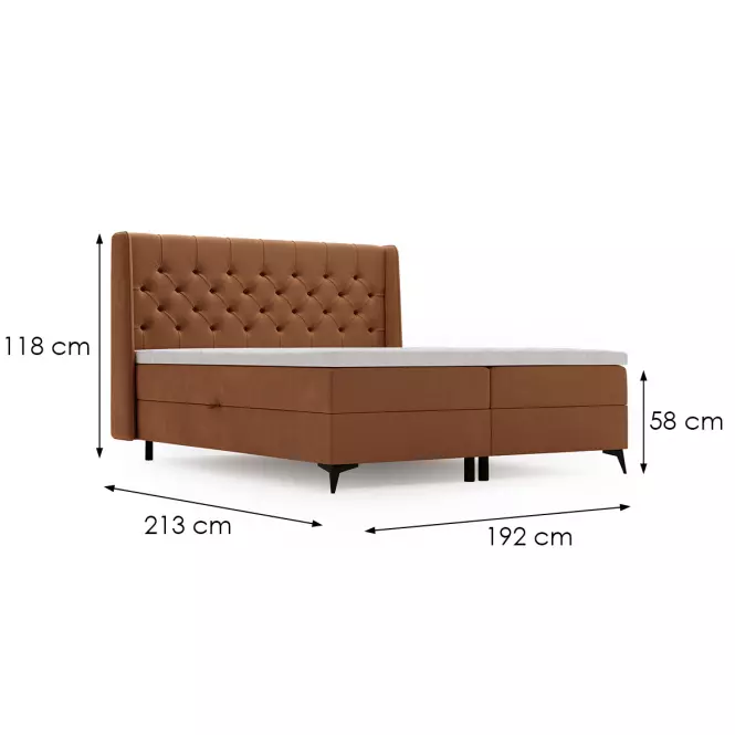 Posteľ Zara Vega 56 180x200 + topper
