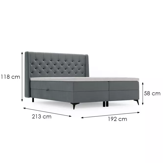 Posteľ Zara Vega 83 180x200 + topper