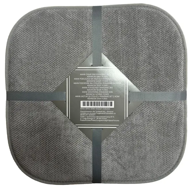 Komplet podsedákov RYA40440  40x40 cm (2 ks) sivá