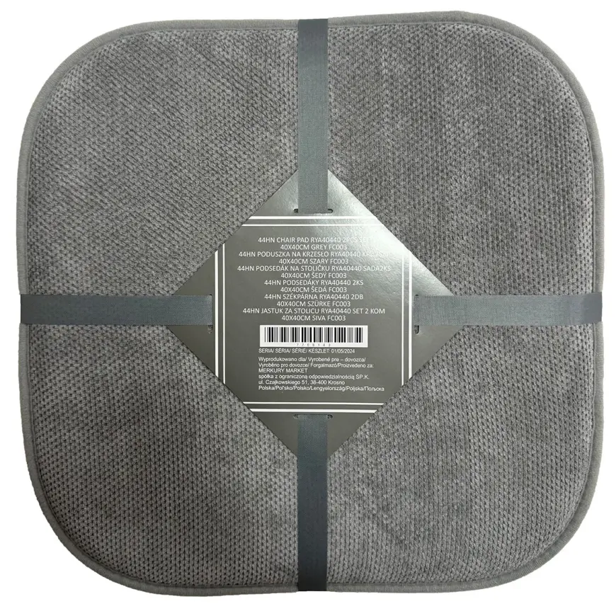 Komplet podsedákov RYA40440  40x40 cm (2 ks) sivá