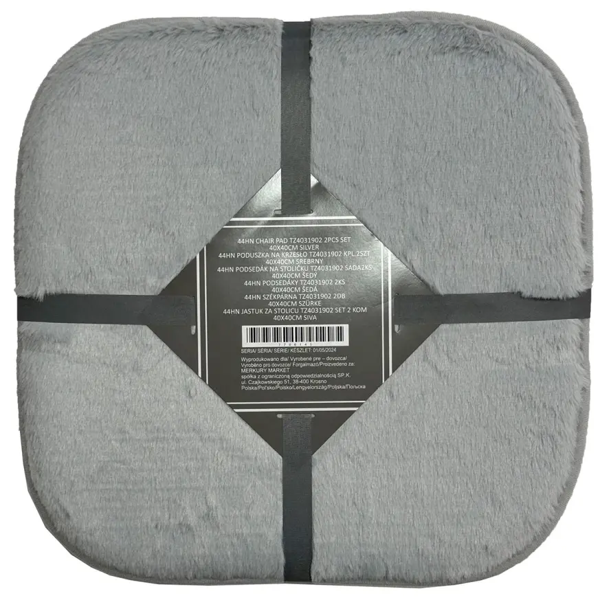 Komplet podsedákov TZ4031902 40x40 cm (2 ks) strieborná