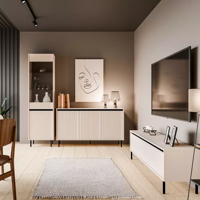 TV Stolík Osaka 312 2S pieskovo béžová