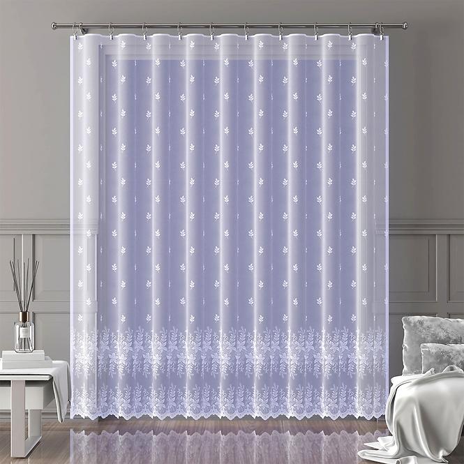Žakarová záclona 9068/B2B biela/160