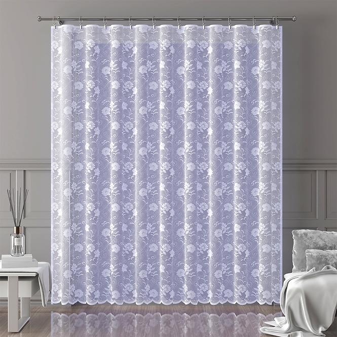 Žakarová záclona 507/B biela/250  