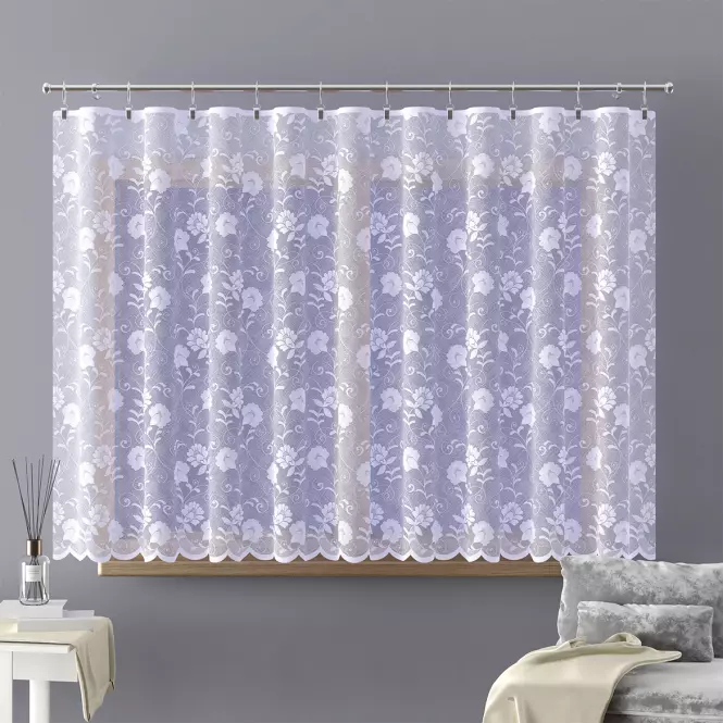 Žakarová záclona 507/B biela/250,2