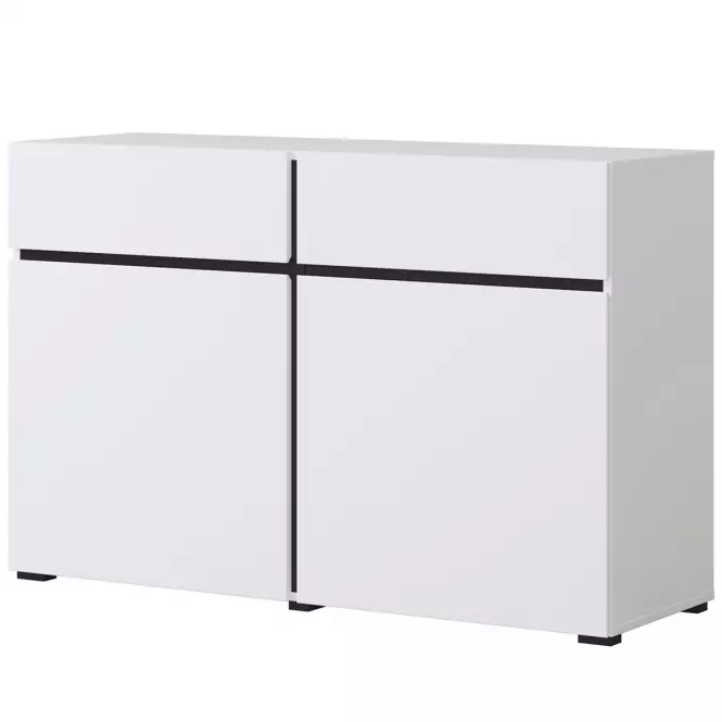 Komoda Cross2d2s biely/Čierna 