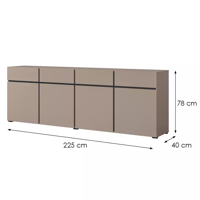 Komoda Cross4d4s Congo/Čierna,2