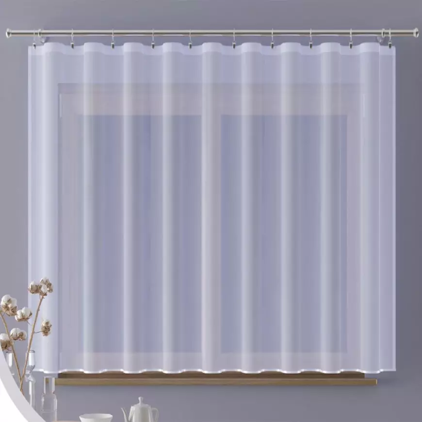 Záclona jednoduchá ENZO s lemovaním 300x150