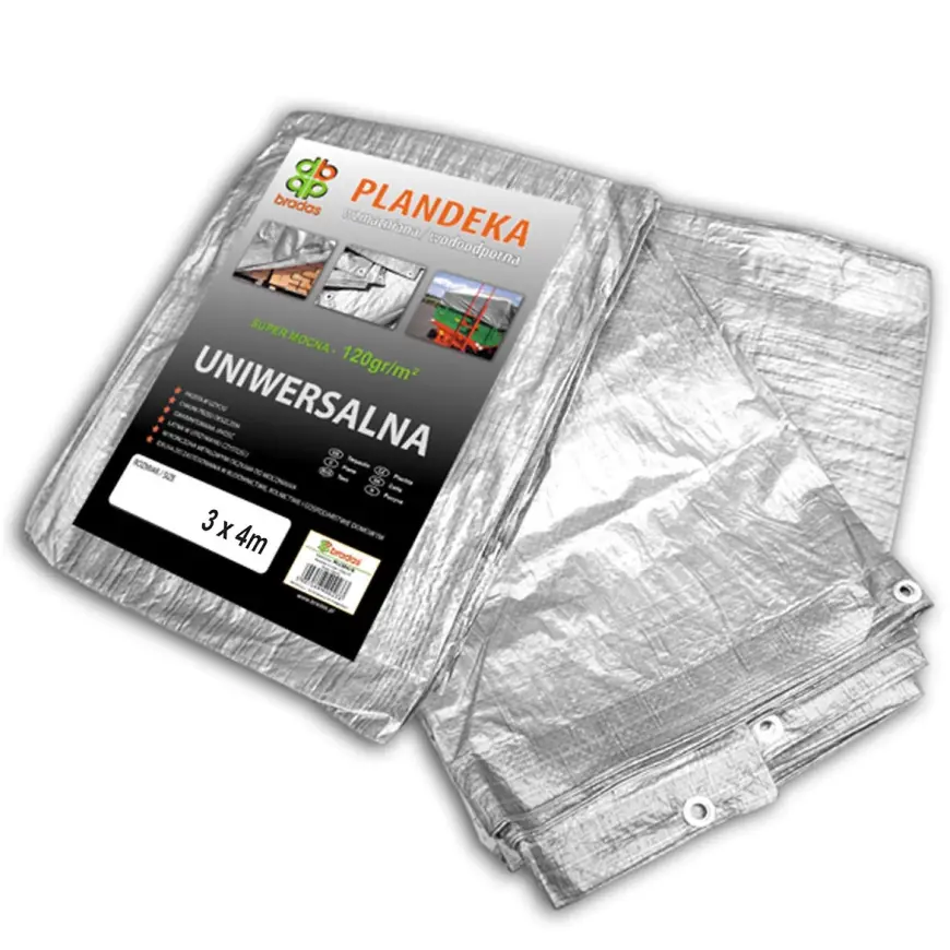 Plachta zosilnená silver 3 x 4 m, 120G
