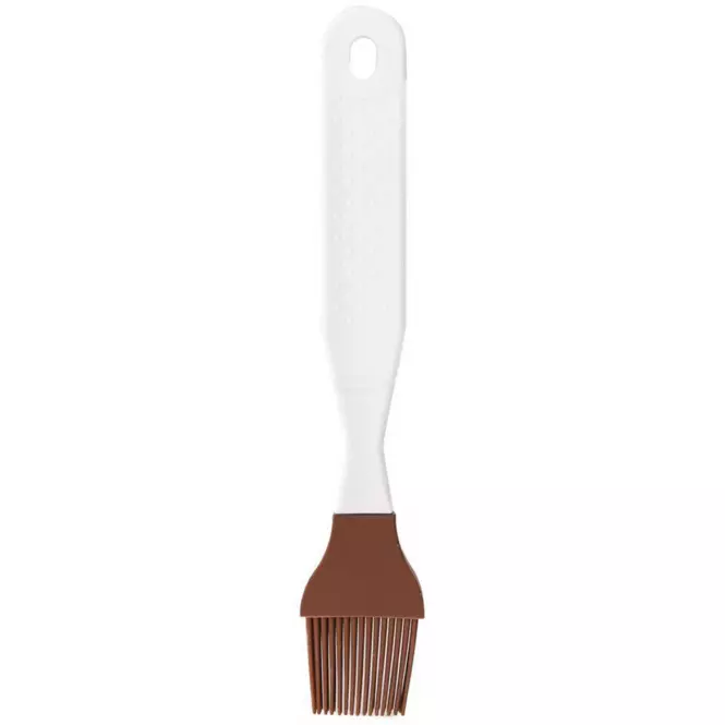 Silikónová kefka 22 cm hnedá