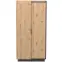 Skriňa Sierro 96 cm – dub Artisan/čierna, dvojdverová