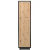 Policová skriňa 1d  Sierro 49,5 cm – dub Artisan/čierna, jednodverová