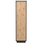 Skriňa 1d  Sierro dub Artisan/Čierna