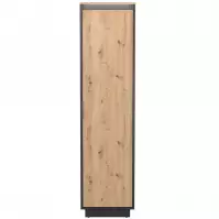 Skriňa 1d  Sierro dub Artisan/Čierna