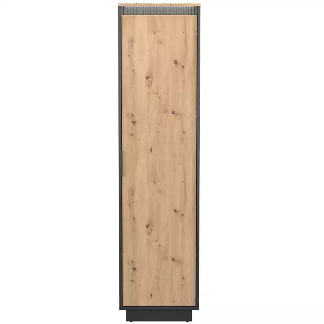 Skriňa 1d  Sierro dub Artisan/Čierna