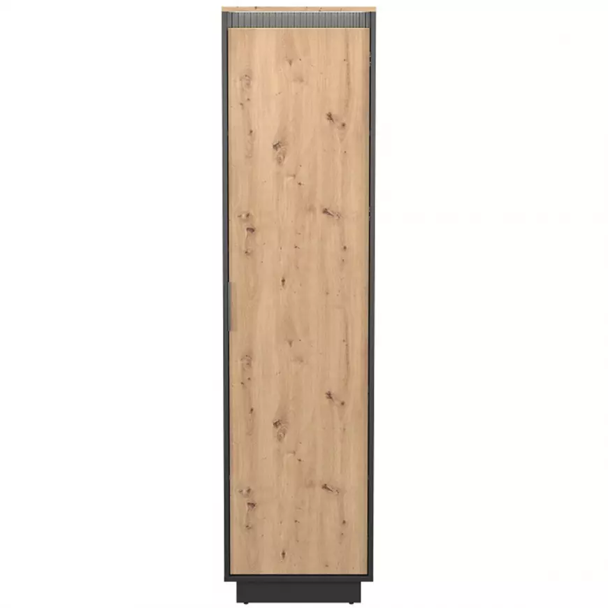 Skriňa 1d  Sierro dub Artisan/Čierna