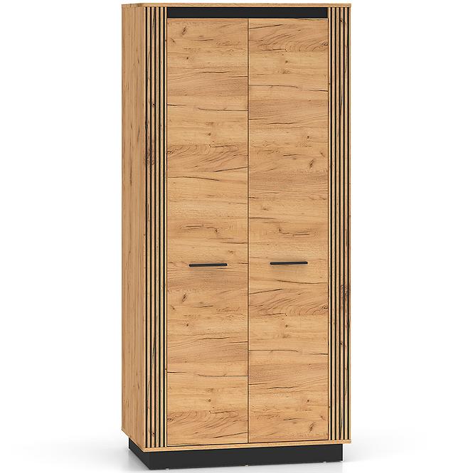 Skriňa Urso 03 dub Craft Zlatý/Čierna