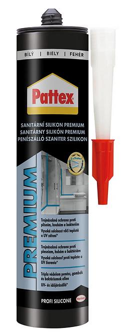 PATTEX Sanitárny silikón Premium trojitá ochrana proti plesniam biely 310 ml 