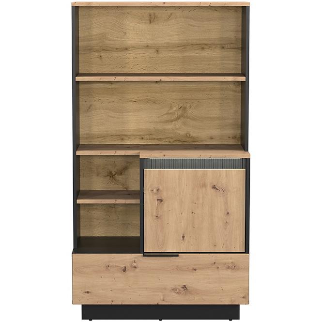 Regál 1d1s Sierro Dub Artisan/Čierna