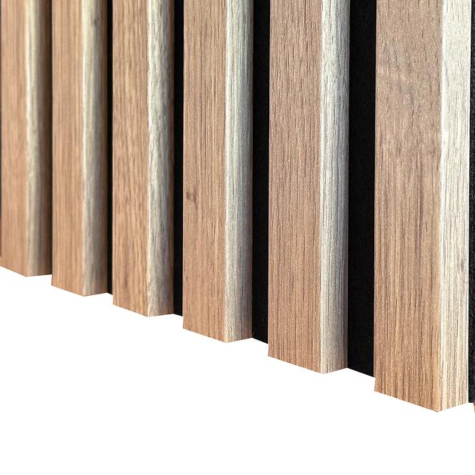 Akustické panely lamelové 3D na plsti Dub 30x265 cm