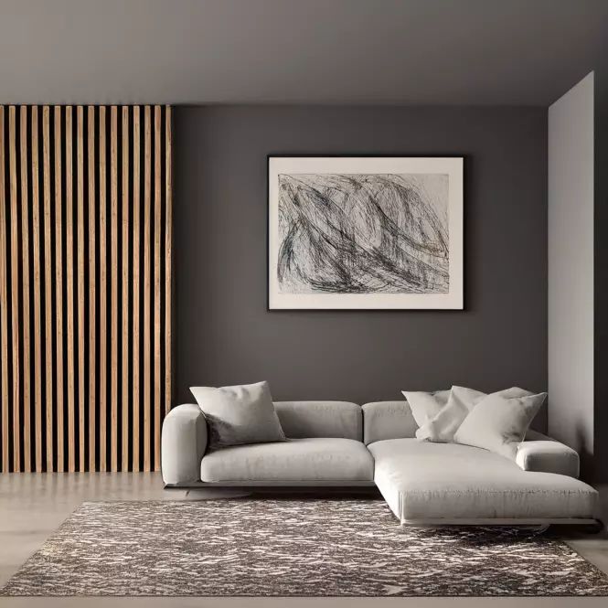 Akustické panely lamelové 3D na plsti Dub 30x265 cm