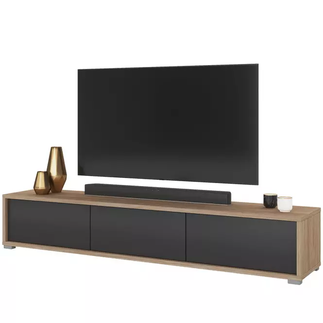 TV stolík Frida  3k  38 Dub Olejovaný/Antracit,4