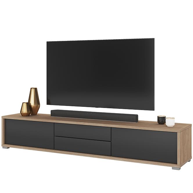 TV stolík Frida  2k2s 39 Dub Olejovaný/Antracit