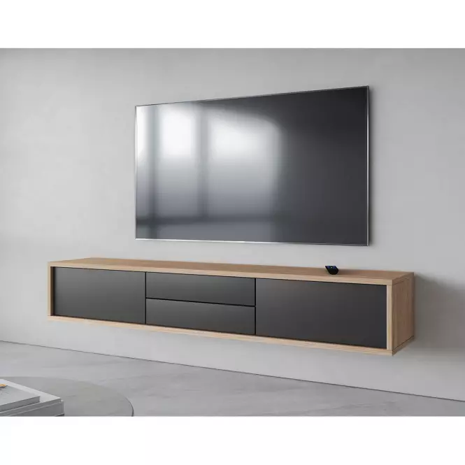 TV stolík Frida  2k2s 39 Dub Olejovaný/Antracit