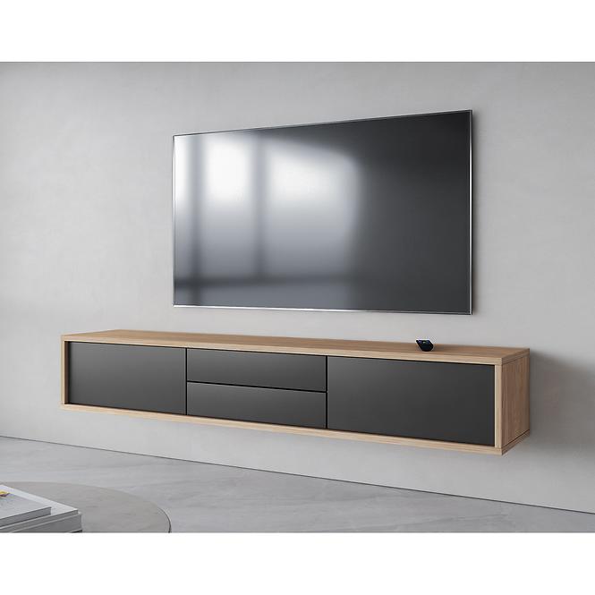 TV stolík Frida  2k2s 39 Dub Olejovaný/Antracit