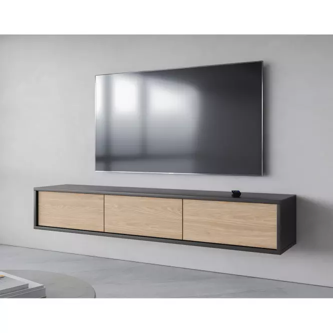TV stolík Frida  3k 38  Antracit/Dub Olejovaný