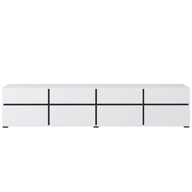 TV stolík Cross  4k4s Biela/Čierna 40