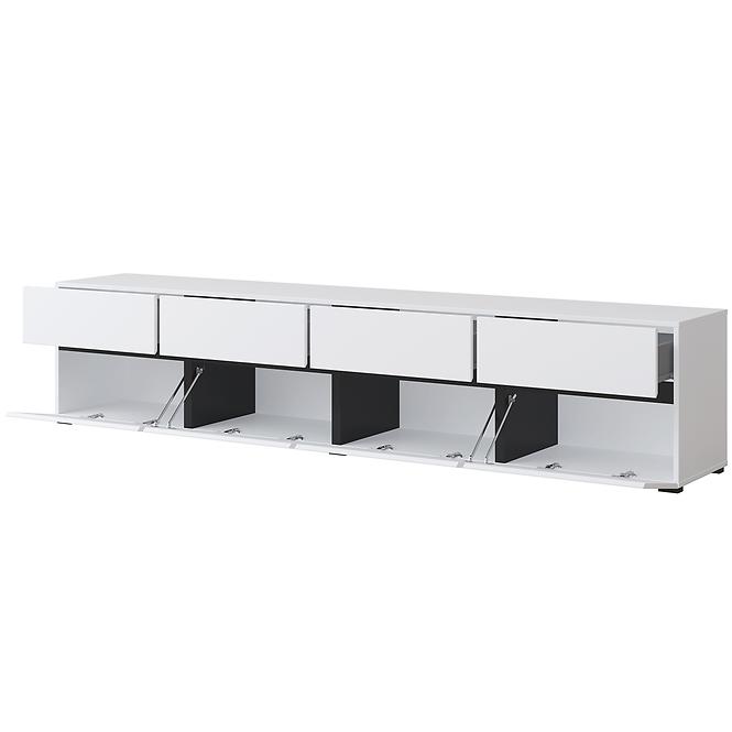 TV stolík Cross  4k4s Biela/Čierna 40