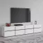 TV stolík Cross  4k4s Biela/Čierna 40,6
