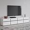 TV stolík Cross  4k4s Biela/Čierna 40,6