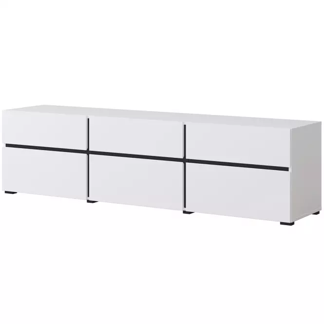 TV stolík Cross  3k3s Biela/Čierna 41,3