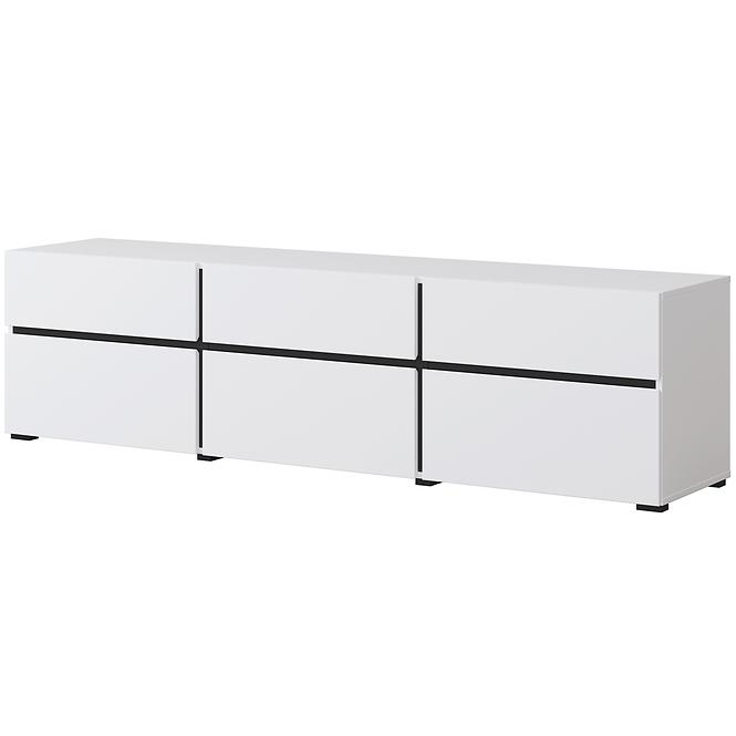TV stolík Cross  3k3s Biela/Čierna 41,3