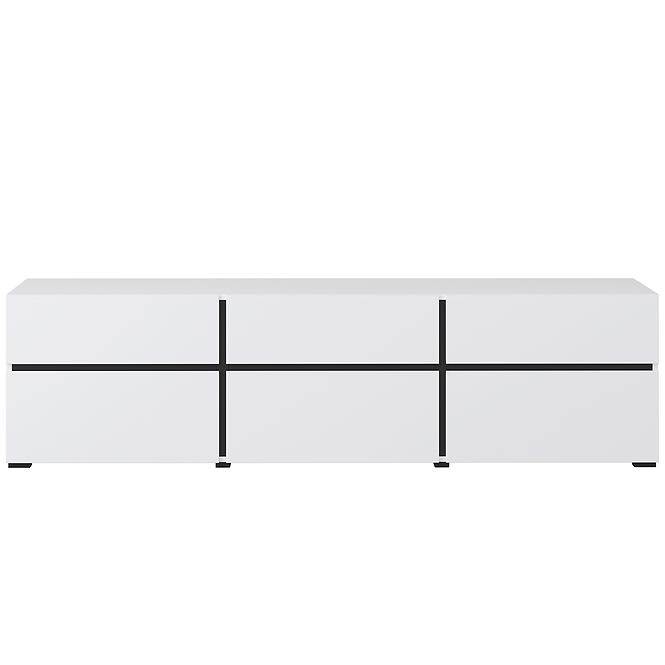 TV stolík Cross  3k3s Biela/Čierna 41