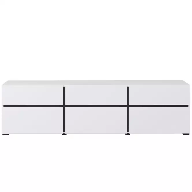 TV stolík Cross  3k3s Biela/Čierna 41,4