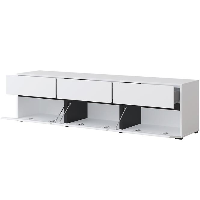 TV stolík Cross  3k3s Biela/Čierna 41