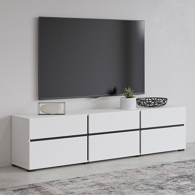 TV stolík Cross  3k3s Biela/Čierna 41