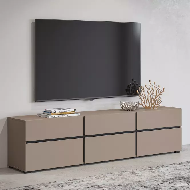 TV stolík Cross  3k3s Congo/Čierna 41