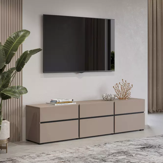 TV stolík Cross  3k3s Congo/Čierna 41,7