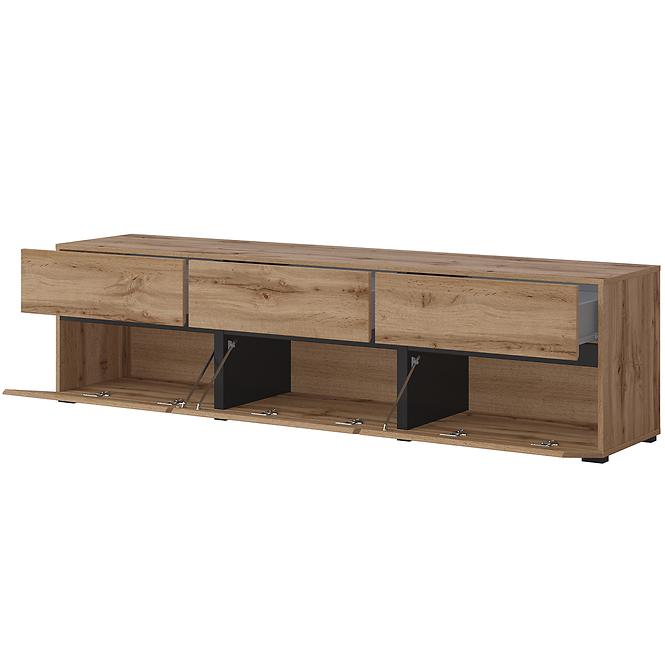 TV stolík Cross  3k3s Dub Wotan/Čierna 41