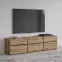 TV stolík Cross  3k3s Dub Wotan/Čierna 41,4