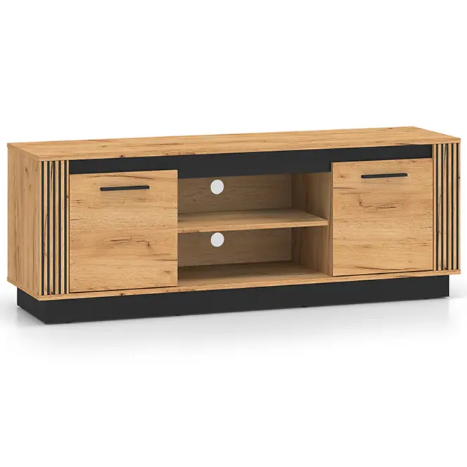 TV stolík Urso 08 Dub Craft Zlatý/Čierna