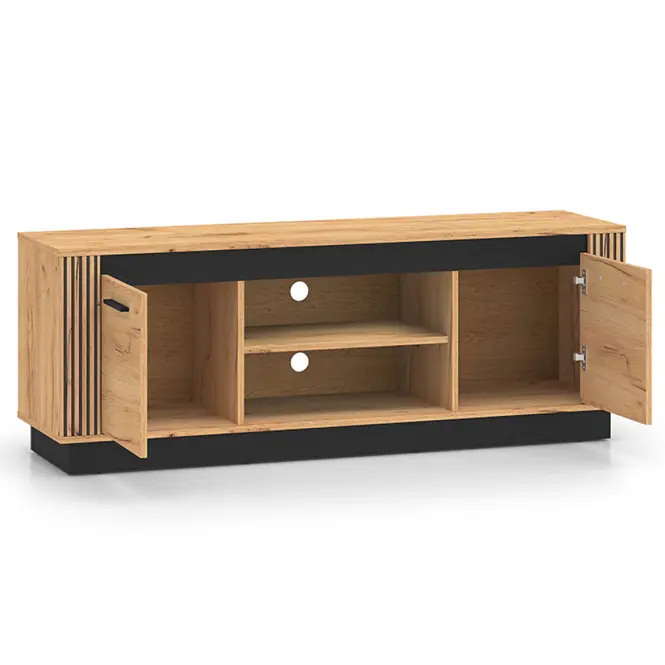 TV stolík Urso 08 Dub Craft Zlatý/Čierna,2
