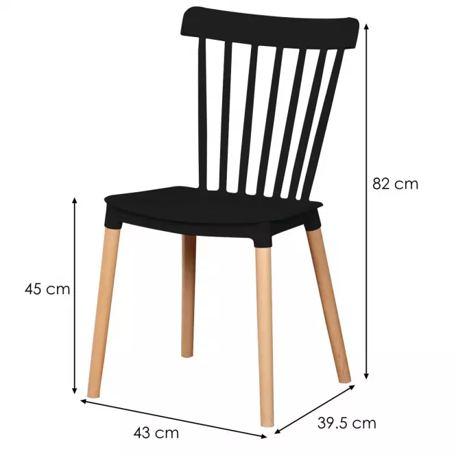 Stolička W-170 Čierna