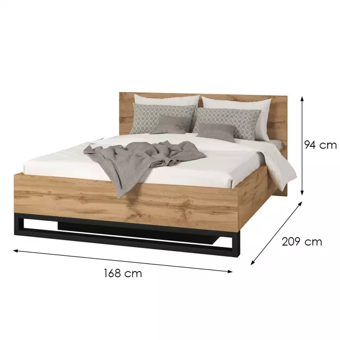 Posteľ 160/200 Halle S 51 Dub Wotan