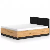 Posteľ s výklopným mechanizmom Urso 1401 dub Craft zlatý/čierna