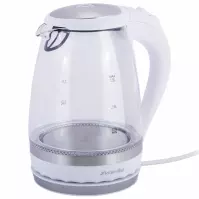 Sklenená rýchlovarná kanvica 1,5l 2200w (biela)